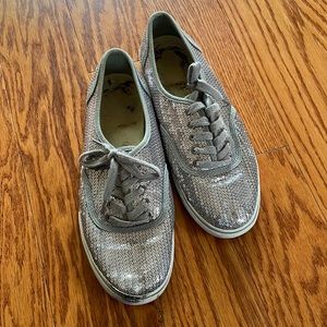 Sequin sneakers grey